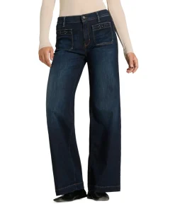 Ada patched pocket dames jeans blauw