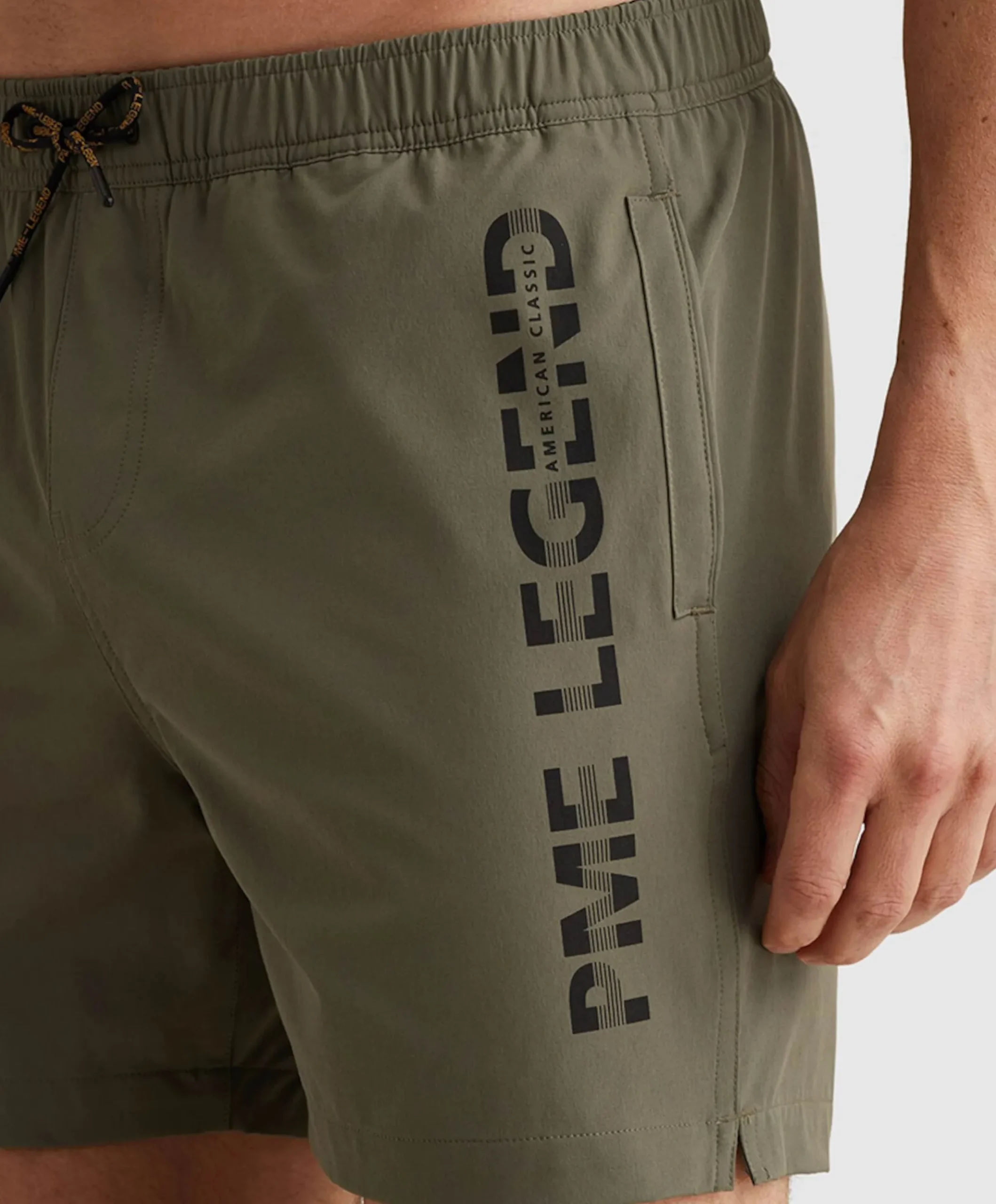 AIRFRAME BIG LOGO PRINT heren zwembroek groen