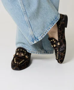Aisha dames loafers bruin