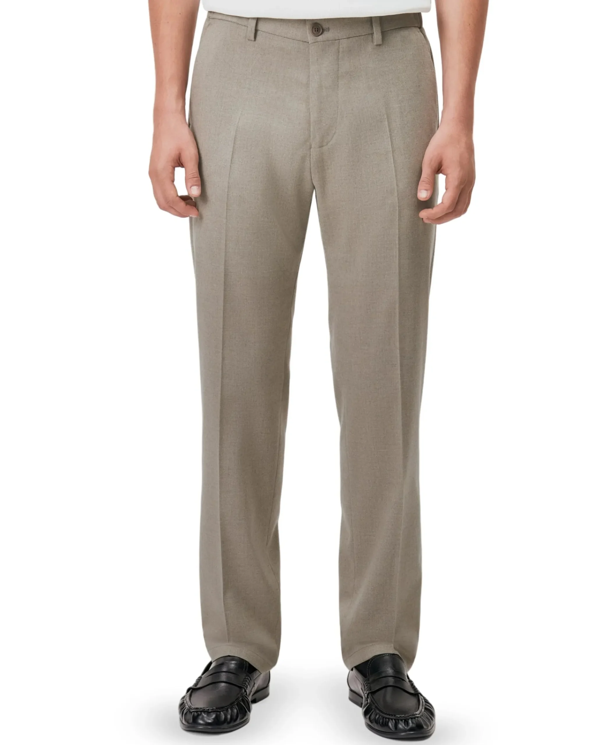 AJEND_RGLR heren pantalon beige