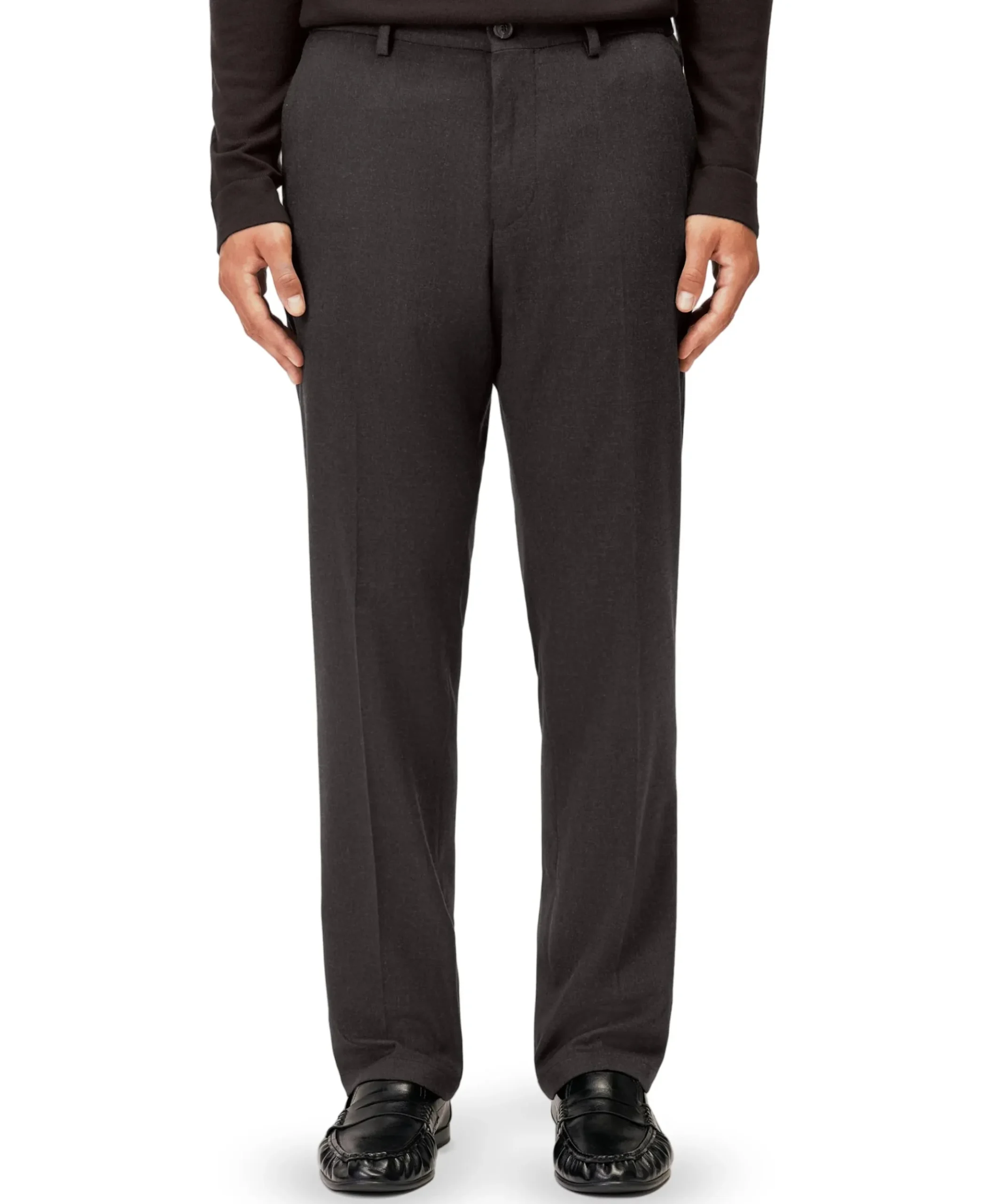 AJEND_RGLR heren pantalon bruin