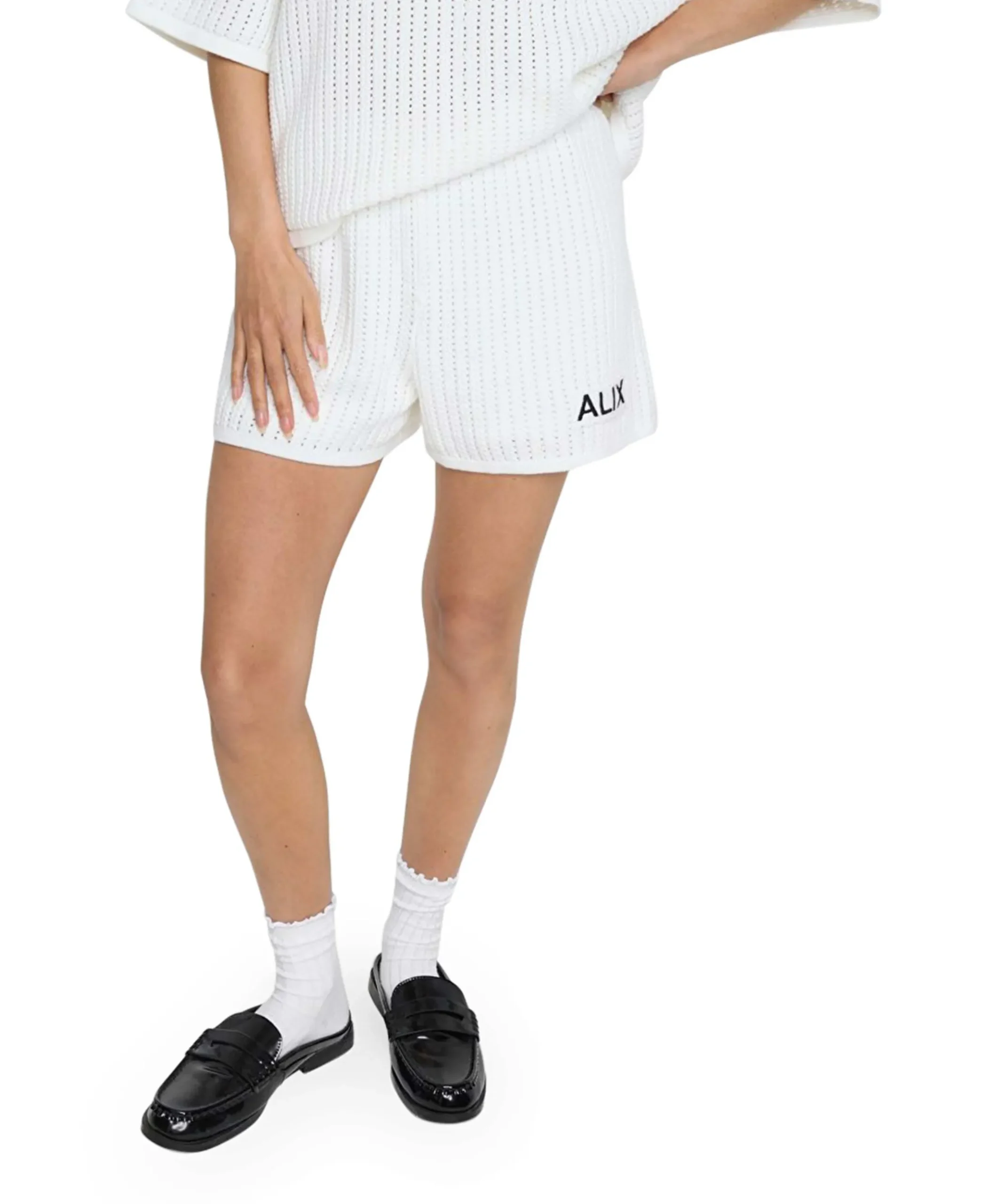 AJOUR SHORTS dames korte broek ecru