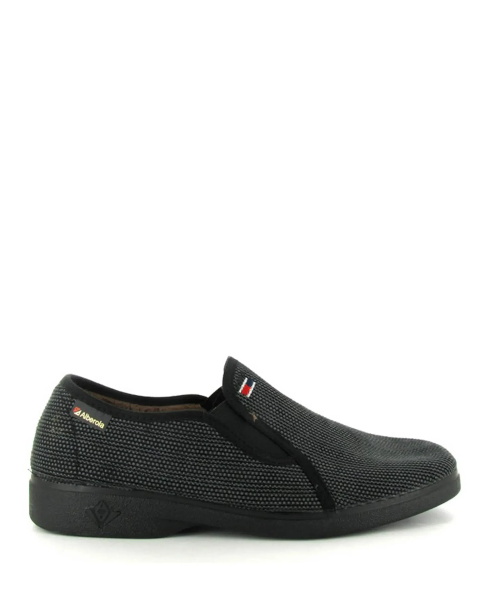 Alberola T6095B heren pantoffels zwart