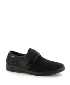 Alberola T4142 stretchpantoffel heren pantoffels zwart