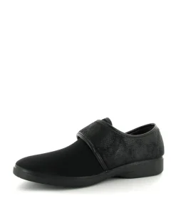 Alberola T4142 stretchpantoffel heren pantoffels zwart