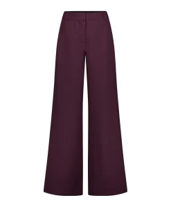 Alexie waffle dames broek bordeaux