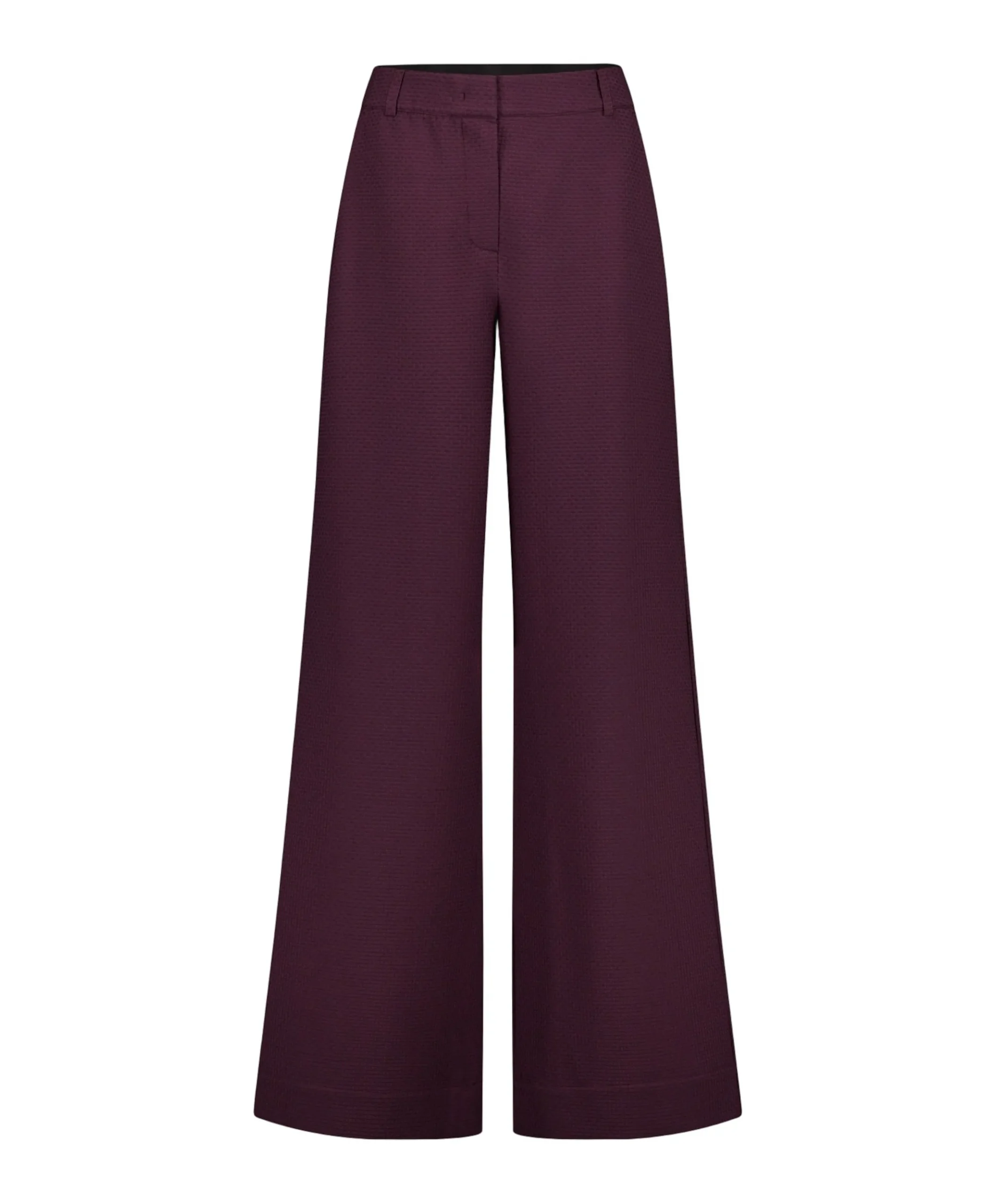 Alexie waffle dames broek bordeaux