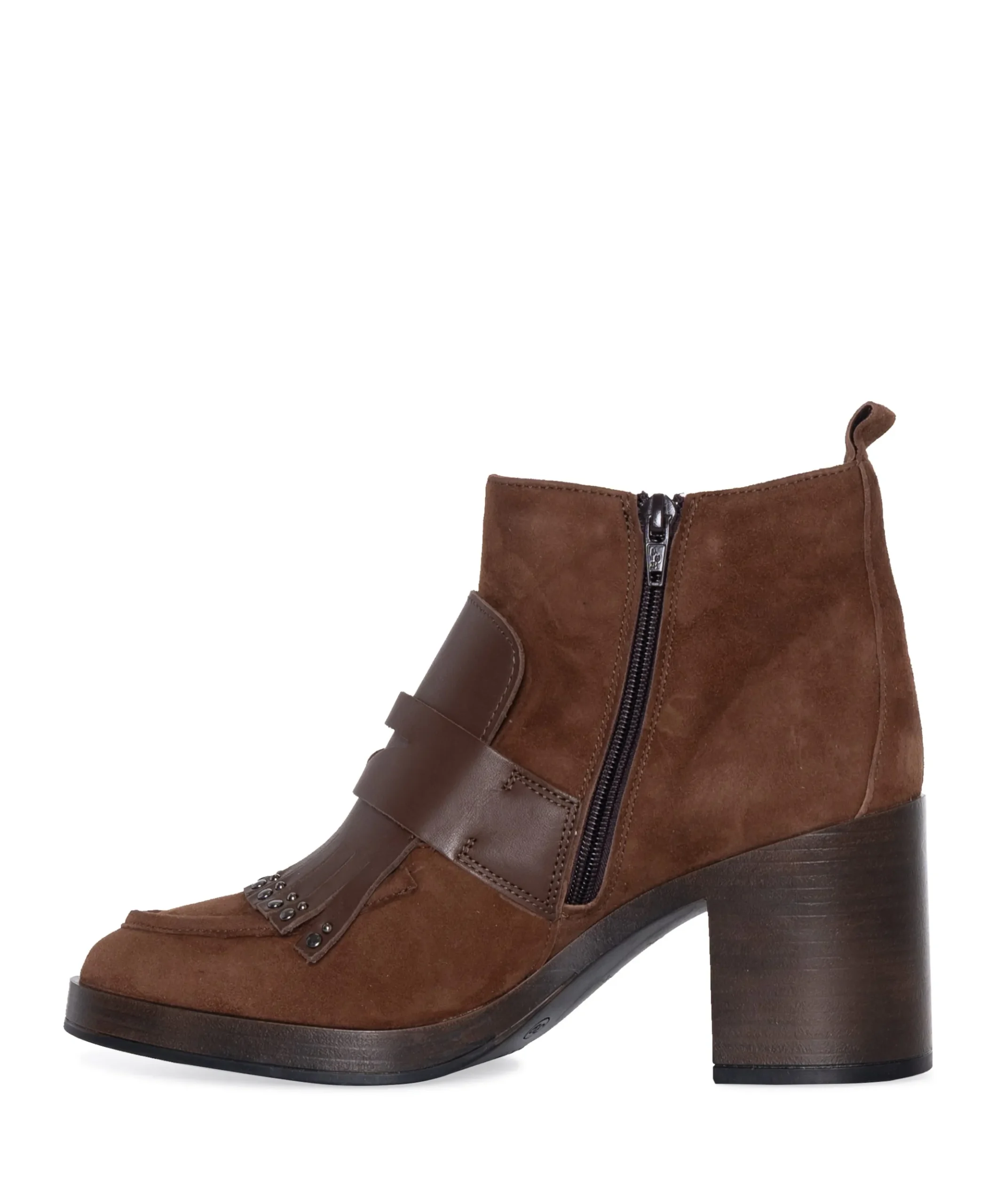 Amanda dames enkellaarzen bruin