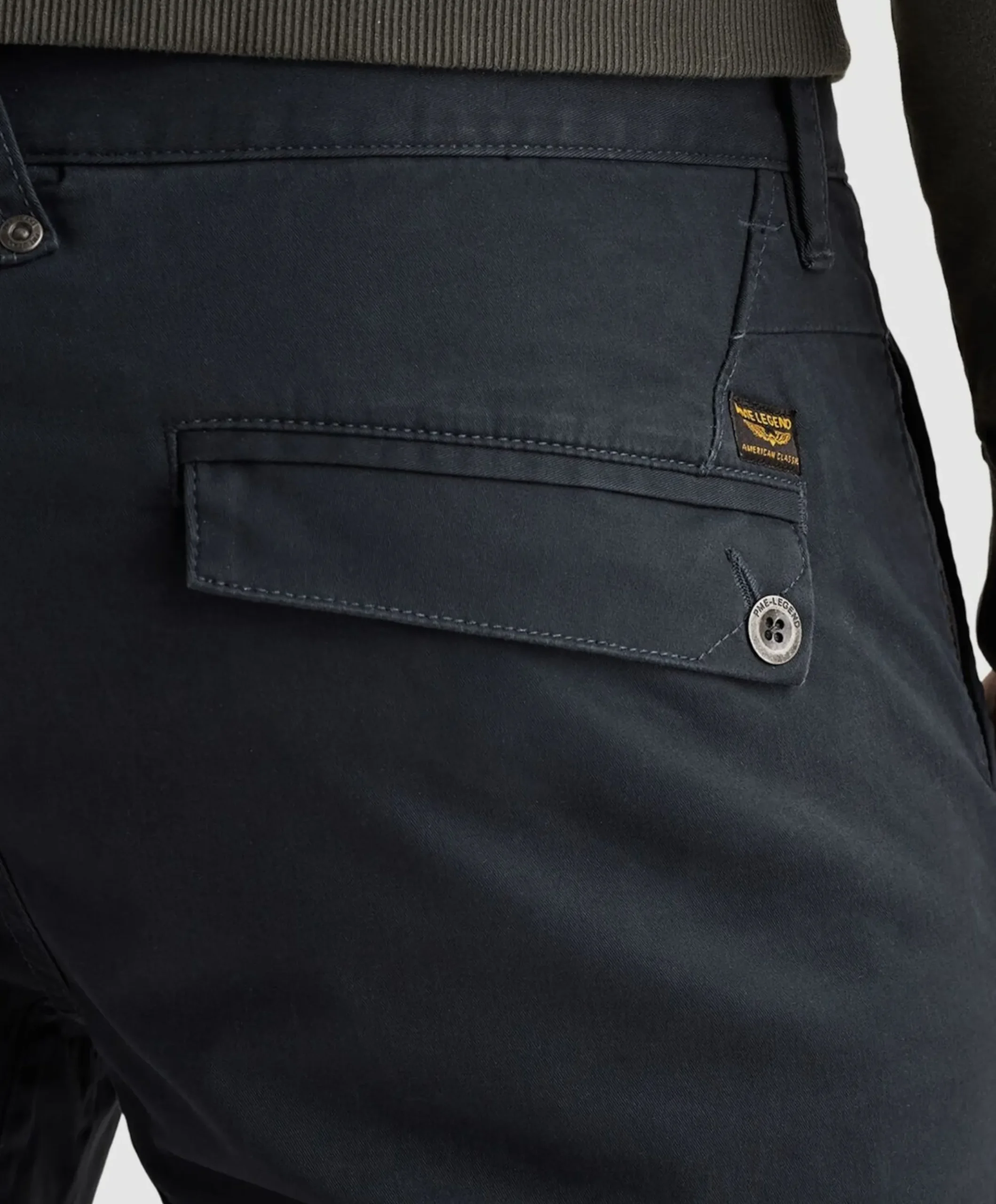 AMERICAN CLASSIC CHINO heren broek blauw