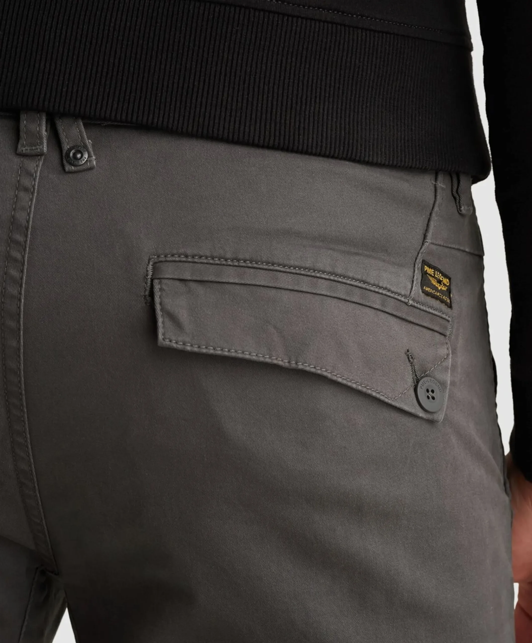 AMERICAN CLASSIC CHINO heren broek grijs