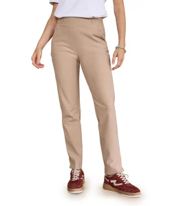 Anne bonded broek beige
