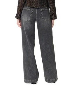 Audrey Wide Leg Palazzo dames jeans grijs