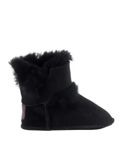 Baby bootie jongens pantoffels zwart