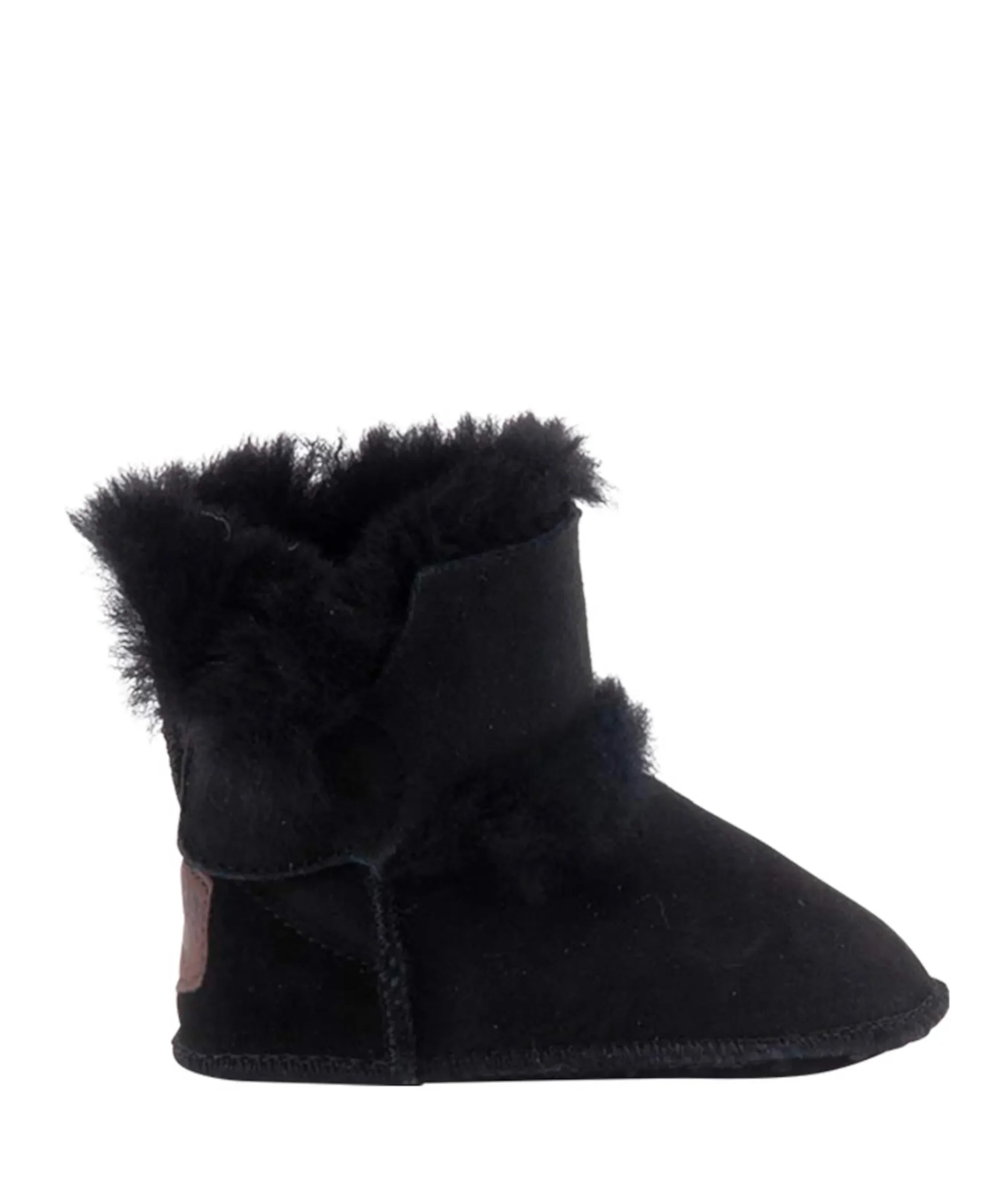 Baby bootie jongens pantoffels zwart