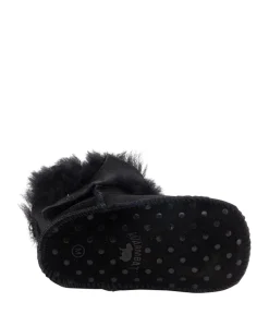 Baby bootie jongens pantoffels zwart