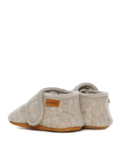 Baby wool pantoffels beige