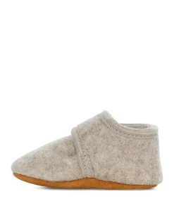 Baby wool pantoffels beige