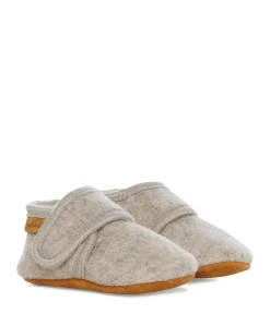 Baby wool pantoffels beige