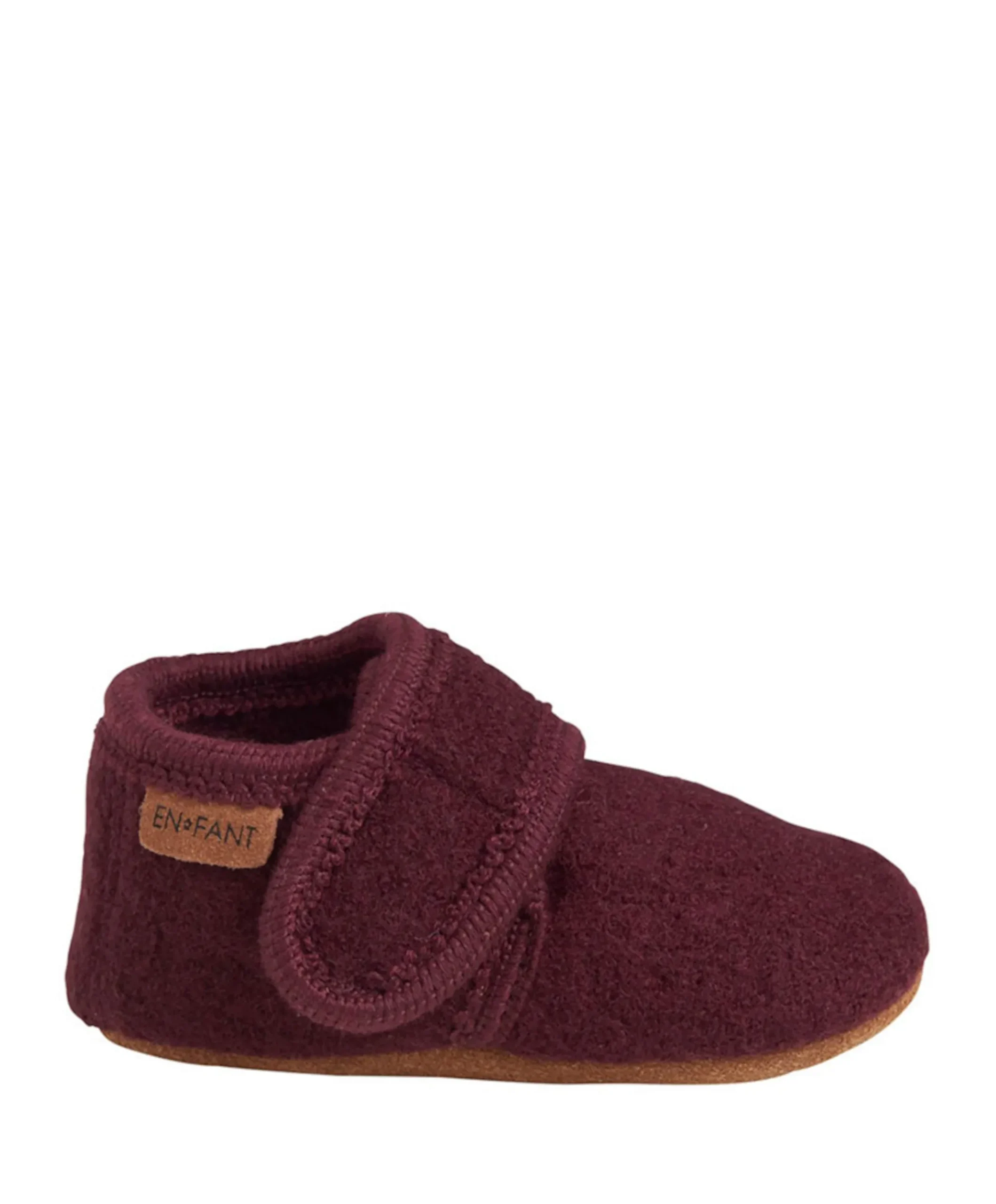 Baby wool slippers uniseks pantoffels bordeaux