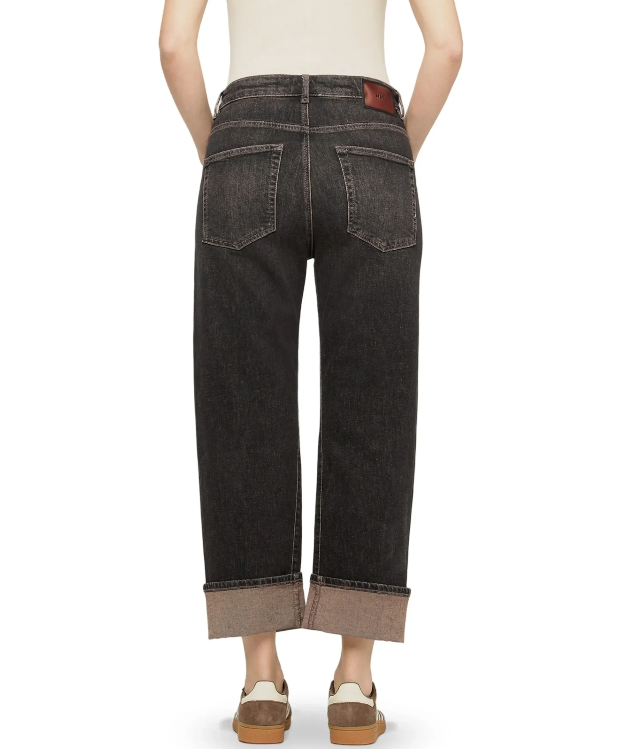 BAGGY dames jeans bruin
