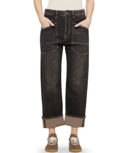 BAGGY dames jeans bruin