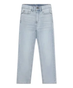 Baggy Straight Fit jongens jeans blauw