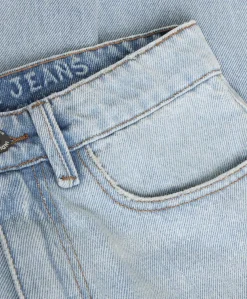 Baggy Straight Fit jongens jeans blauw