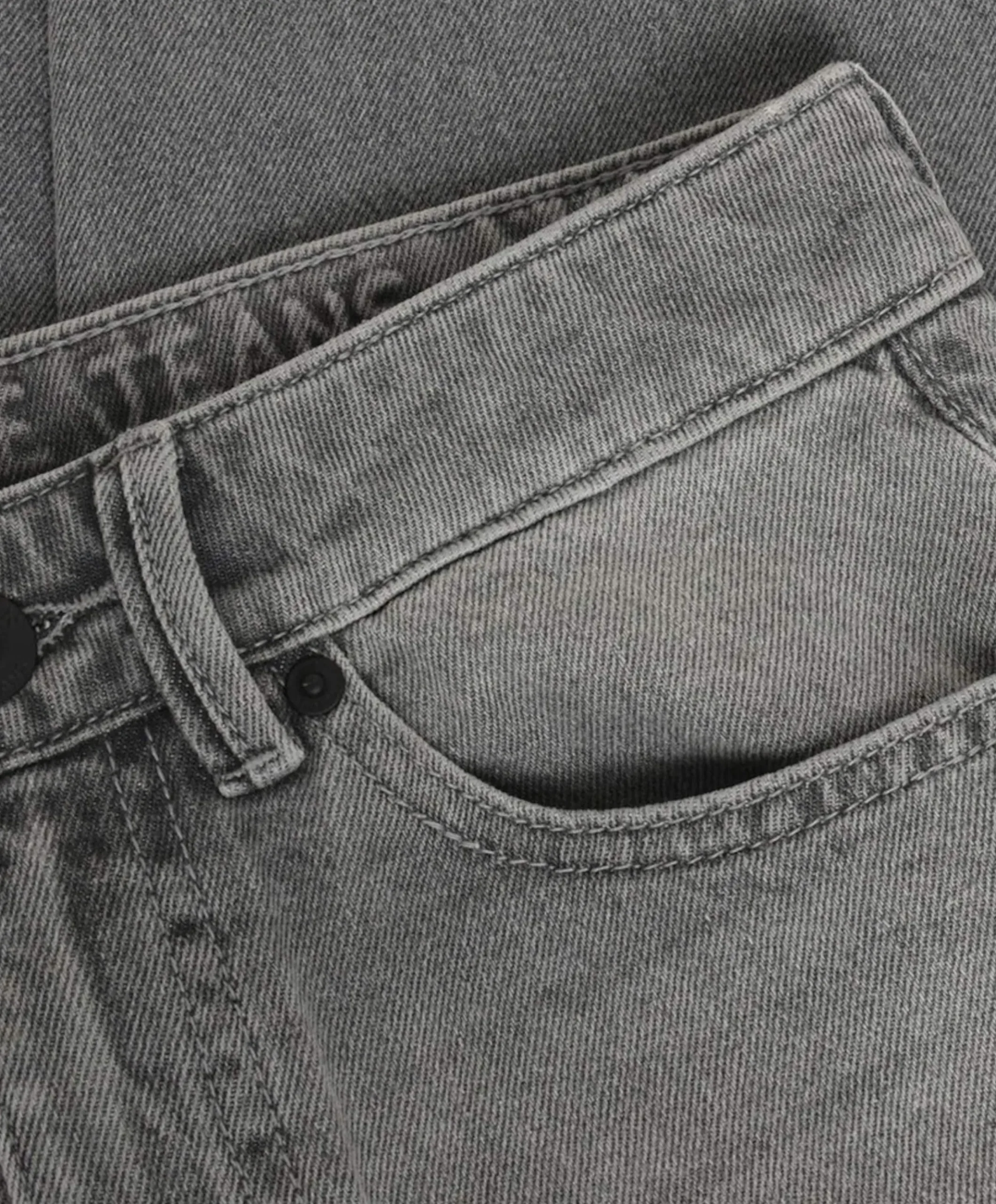 Baggy Straight Fit jongens jeans grijs