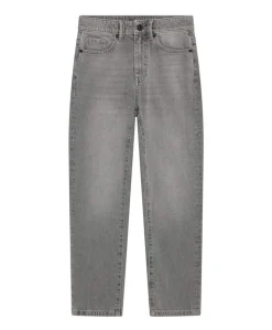 Baggy Straight Fit jongens jeans grijs