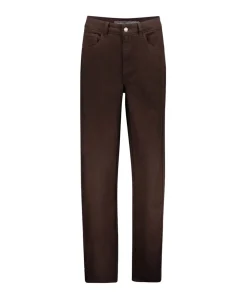 Balloon + snaps dames jeans bruin