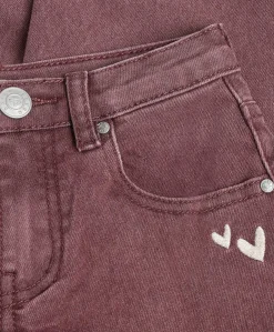 Barrel Fit Washed meisjes jeans paars