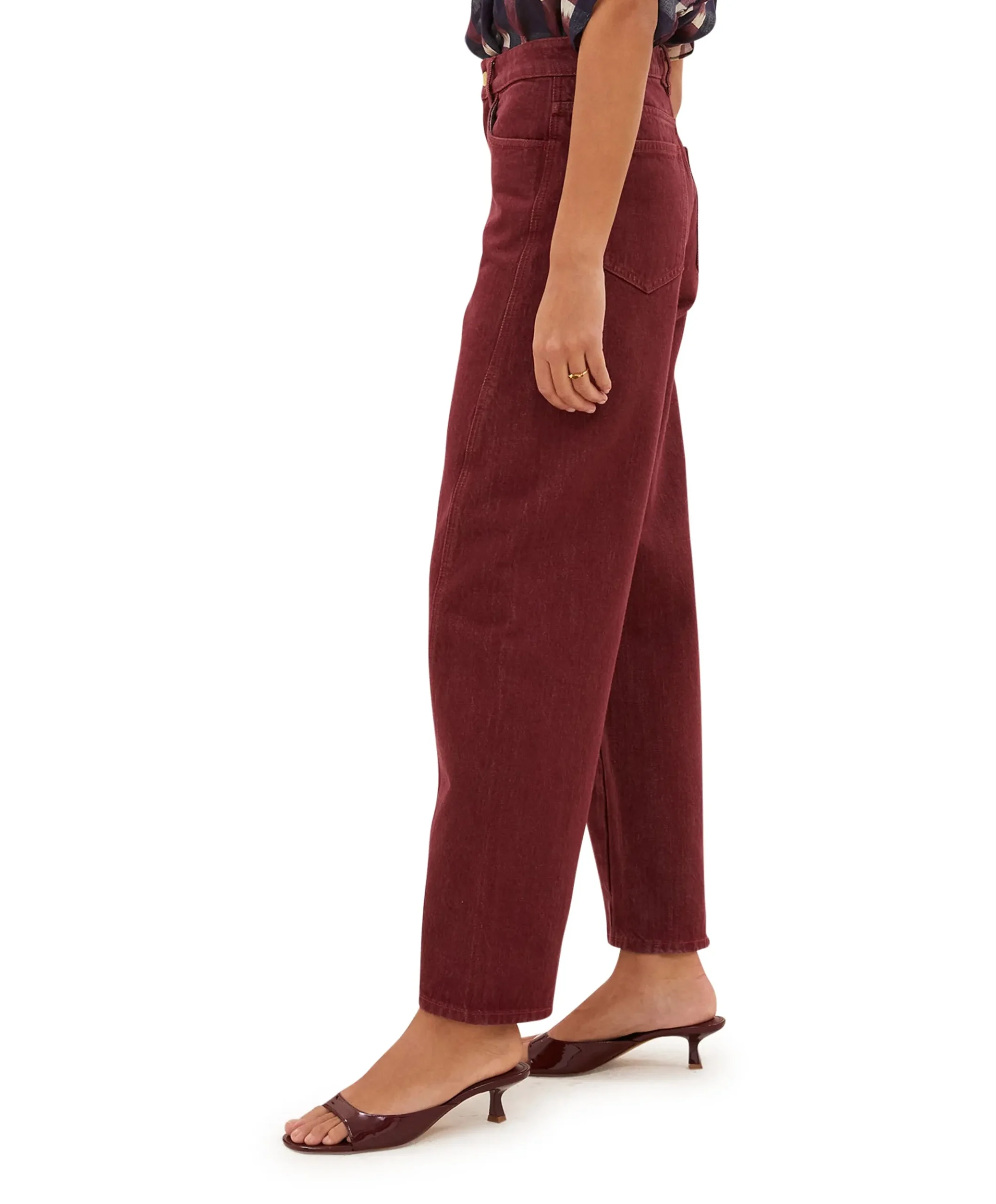 begum wine dames jeans bordeaux