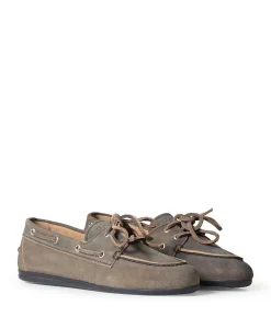 Boat Loafer Brushed dames mocassins grijs