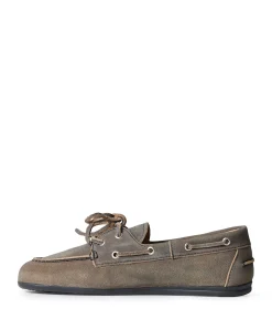 Boat Loafer Brushed dames mocassins grijs