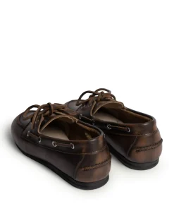 Boat Loafer Brushed dames mocassins bruin