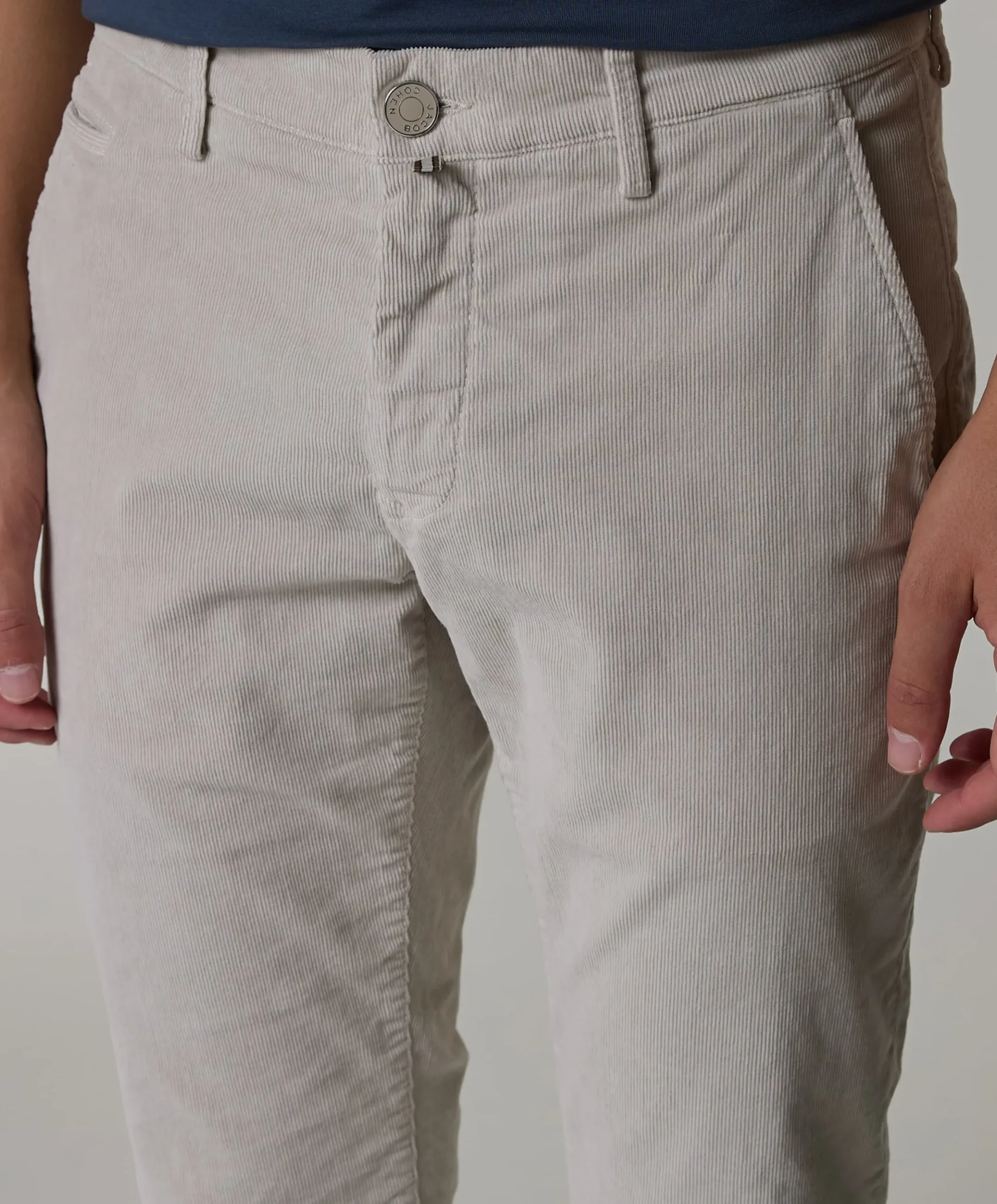 Bobby Slim Fit heren broek grijs