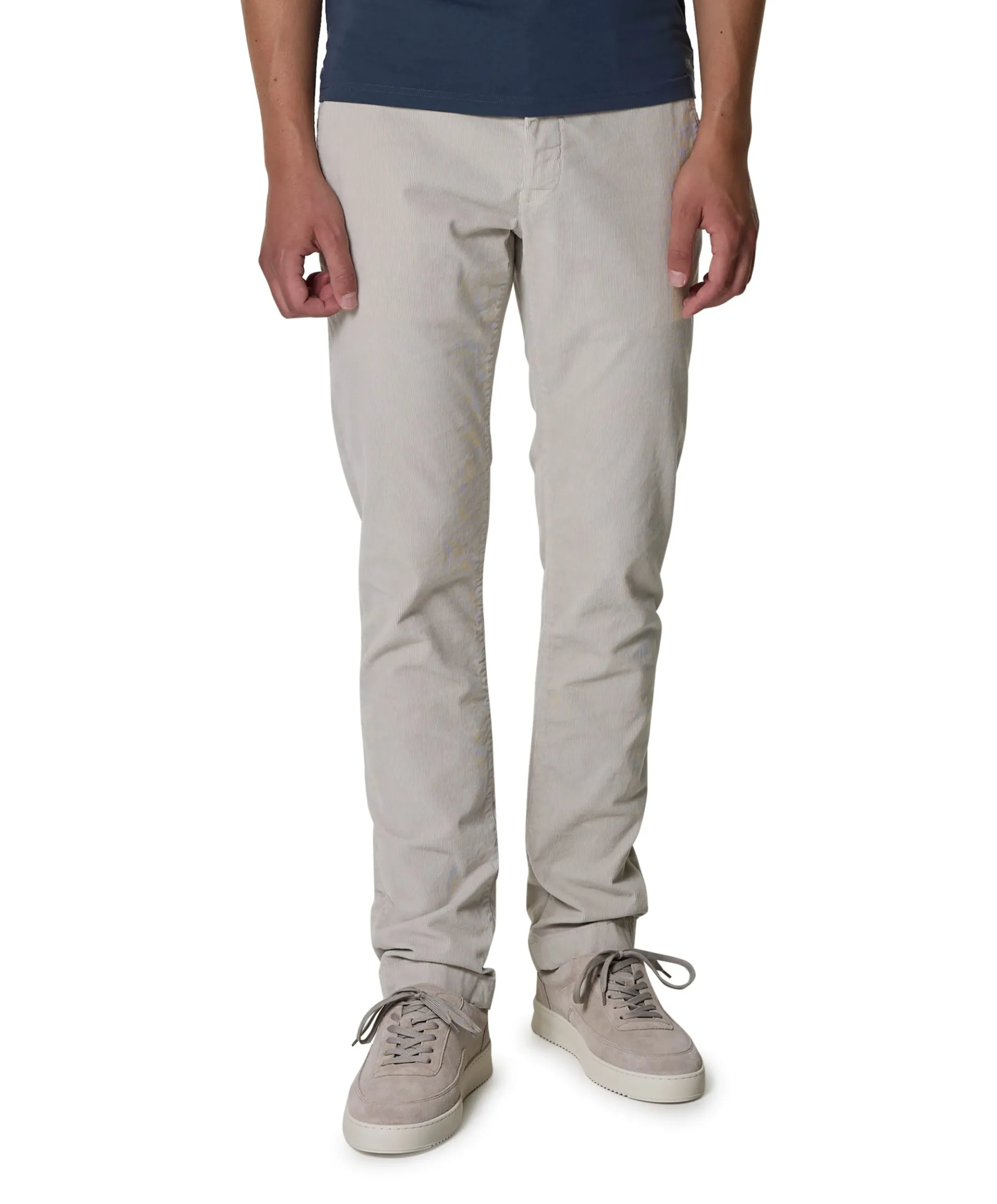 Bobby Slim Fit heren broek grijs