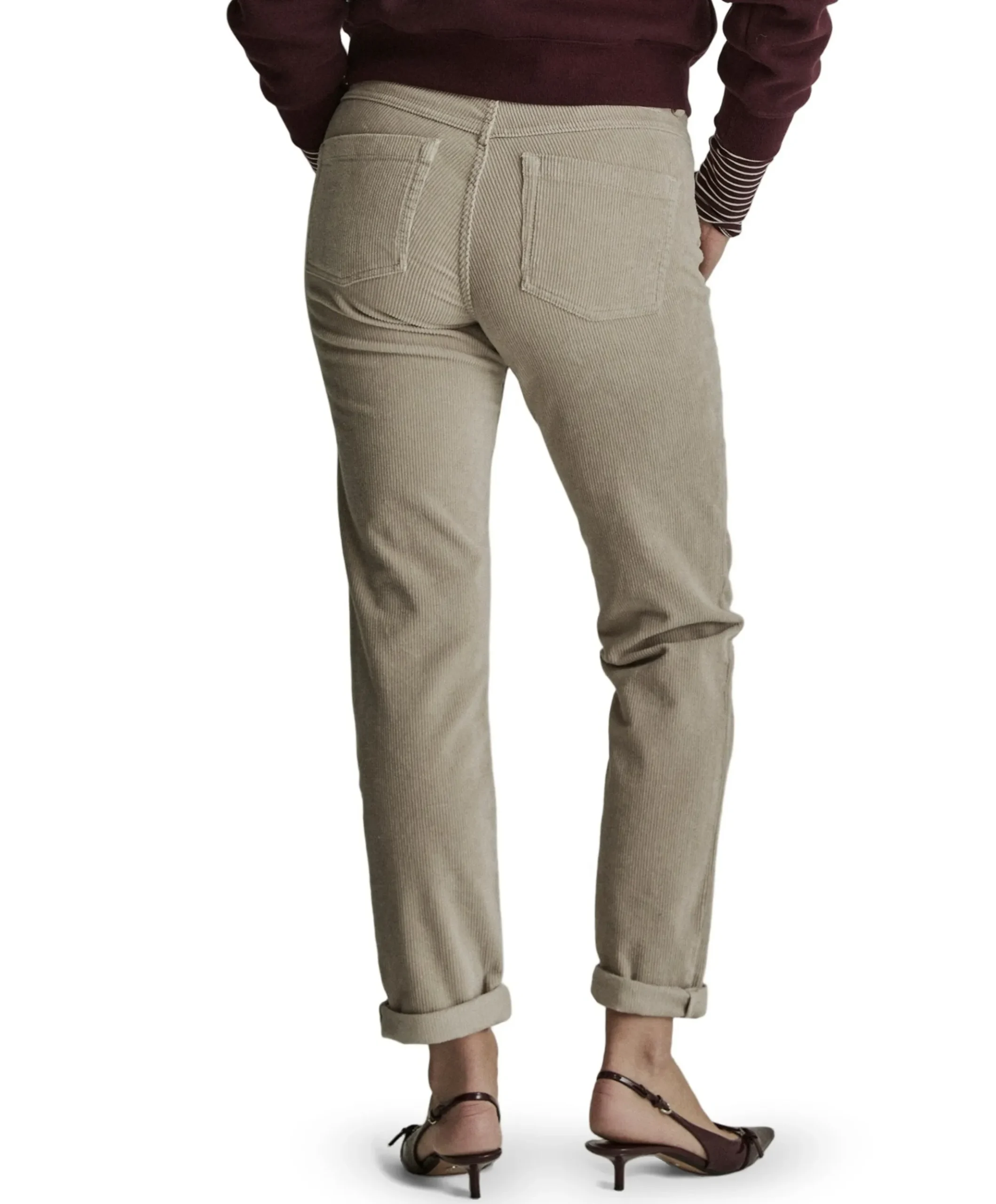 Bobby - Vintage Corduroy - 001 - Bl dames broek ecru
