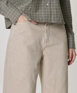 Brave barrel leg dames jeans beige