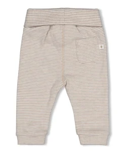 Broek streep uniseks broek bruin