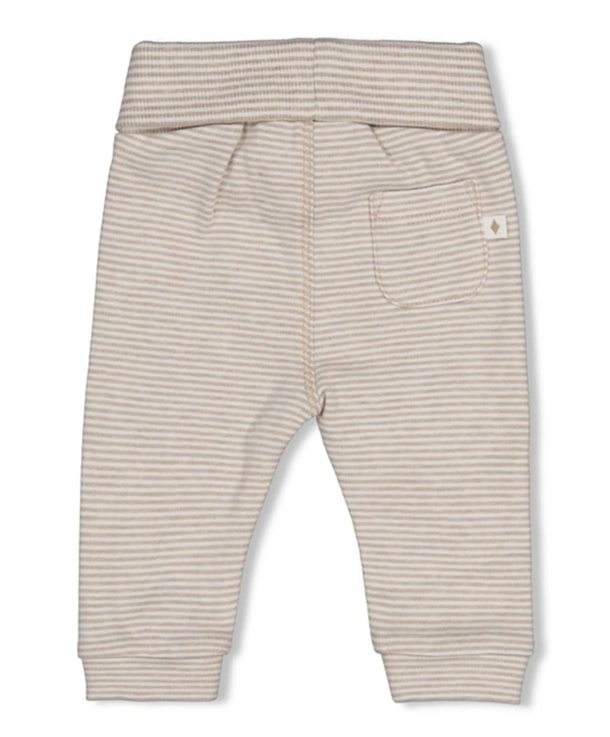 Broek streep uniseks broek bruin