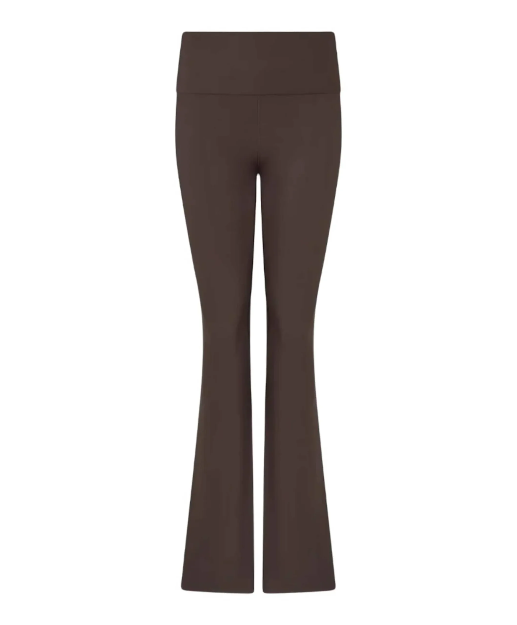Bruna Flared Legging dames trainingsbroek bruin