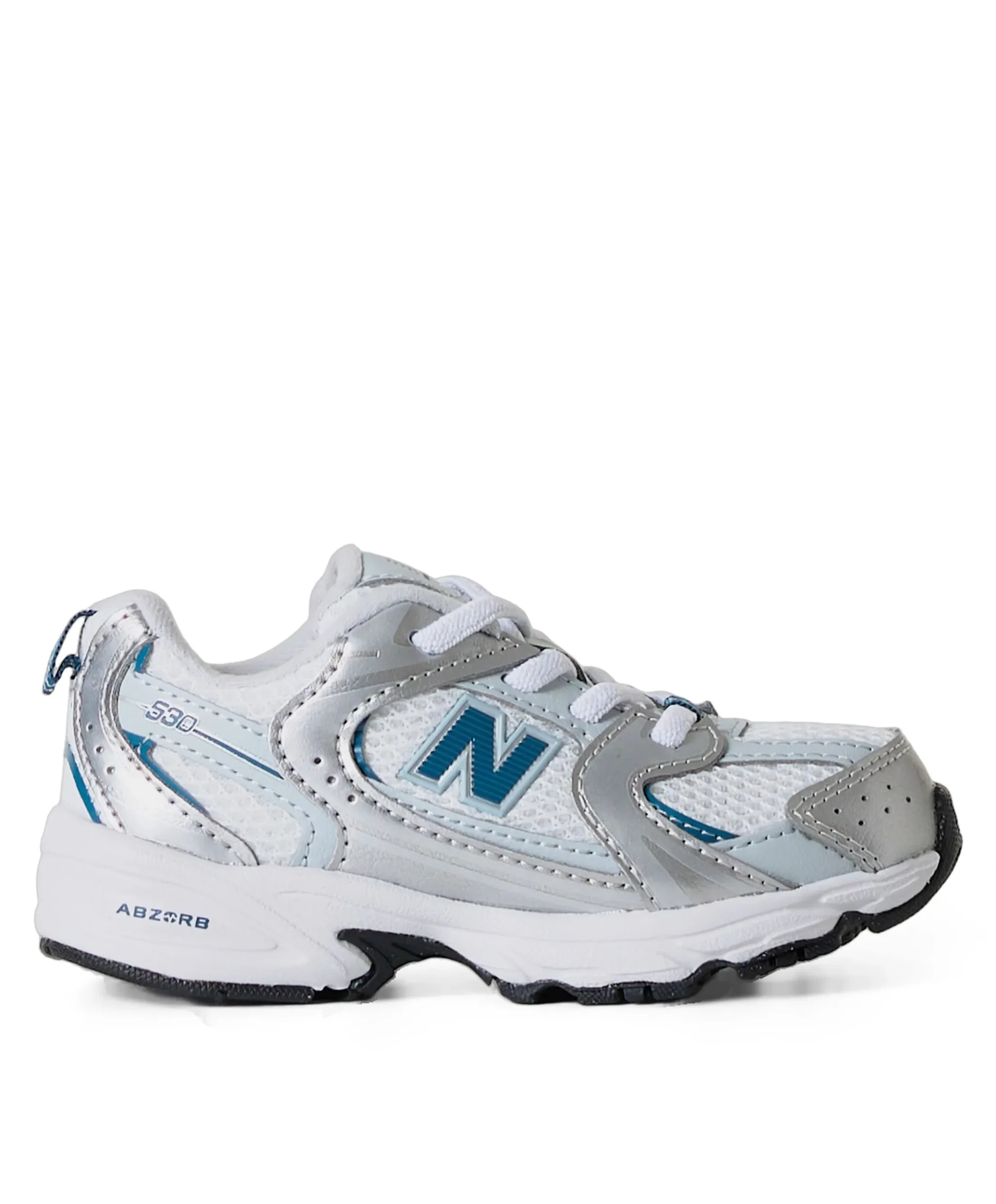 530 bungee lace uniseks sneakers zilver