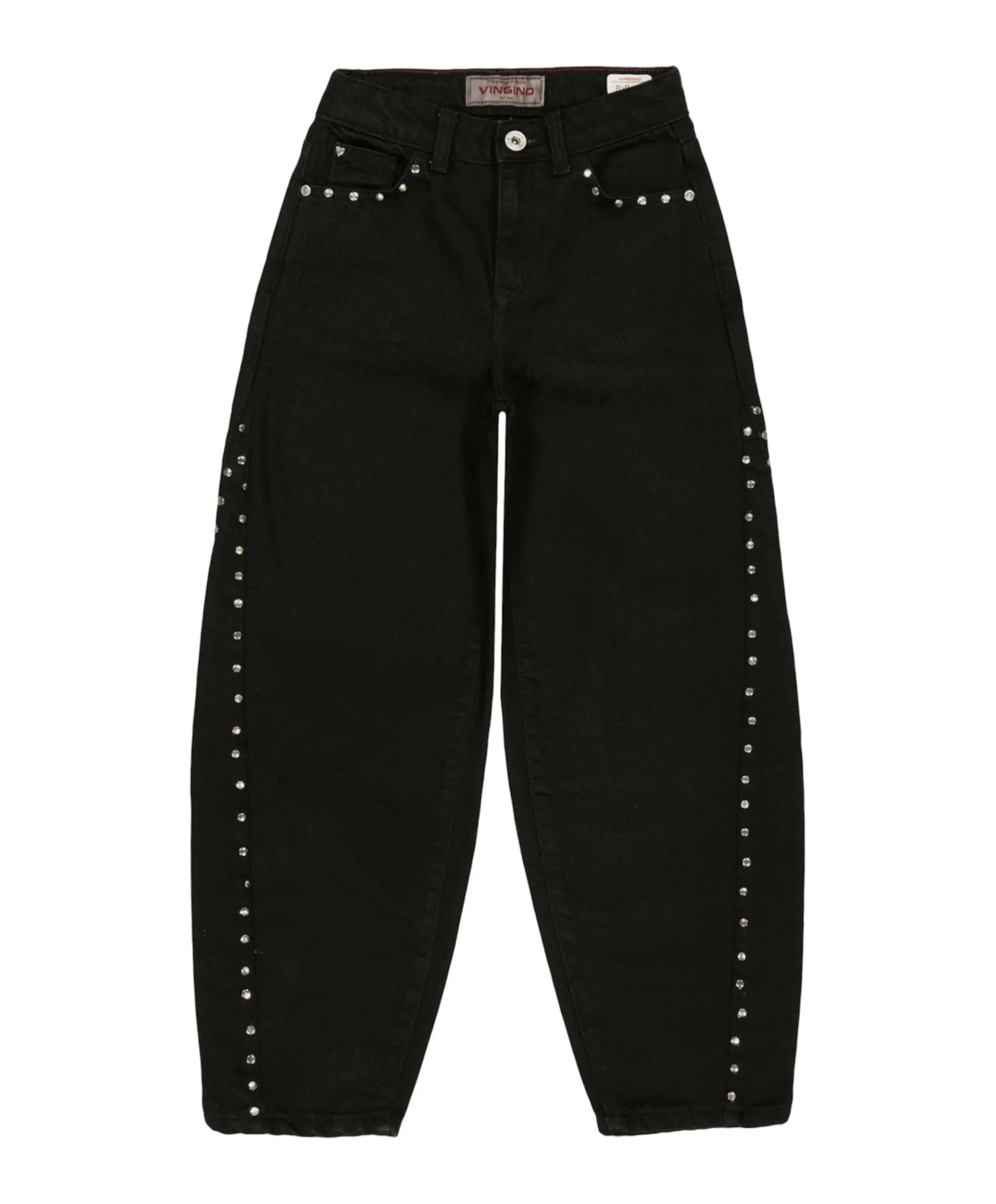 Camilla Stud meisjes jeans zwart