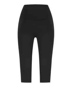 Capri Slit High Waist dames tights zwart