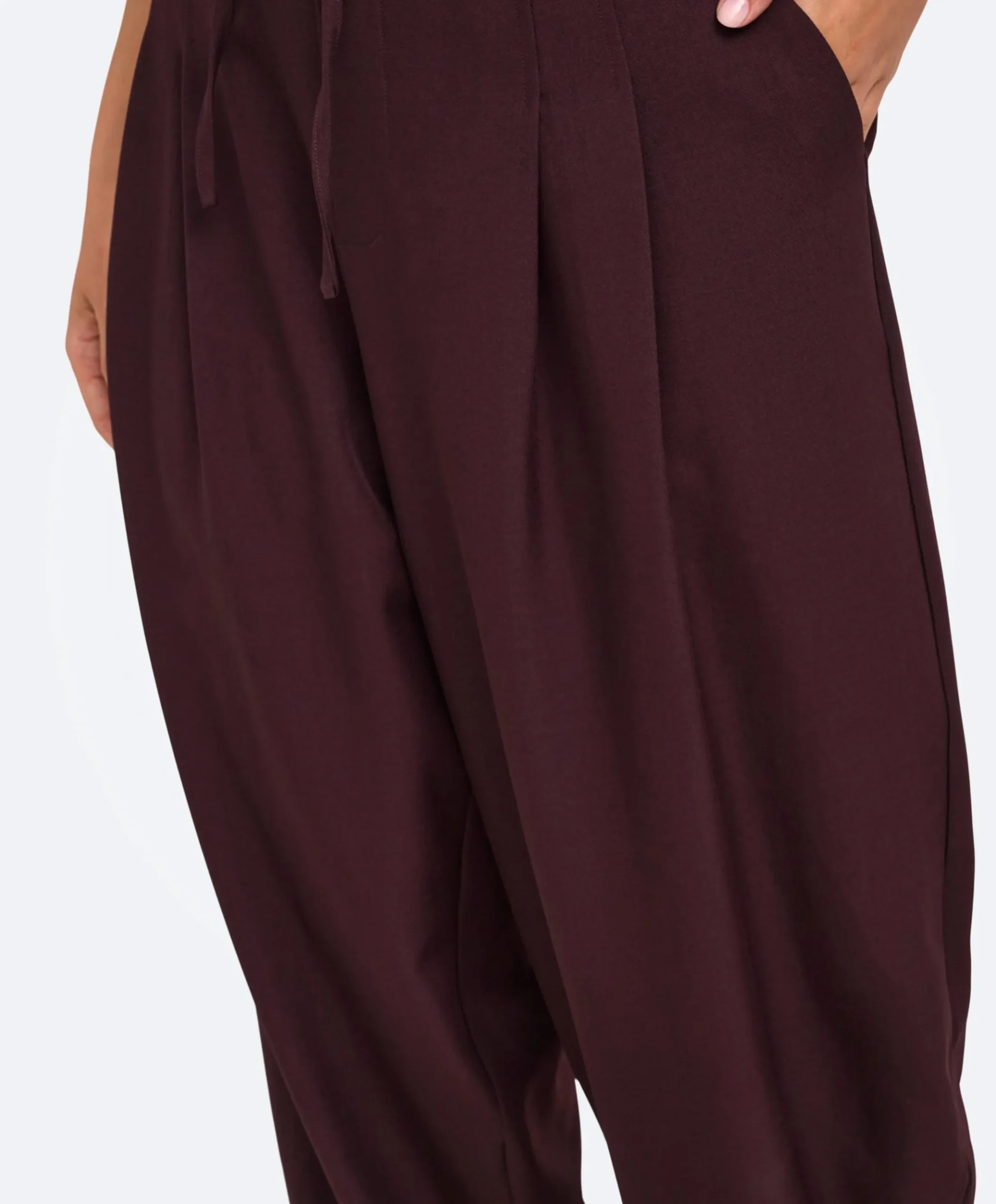 CARVERAS HW BARREL TAILORED TL dames broek paars