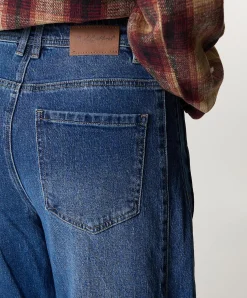 Cayla mid stone used dames jeans blauw
