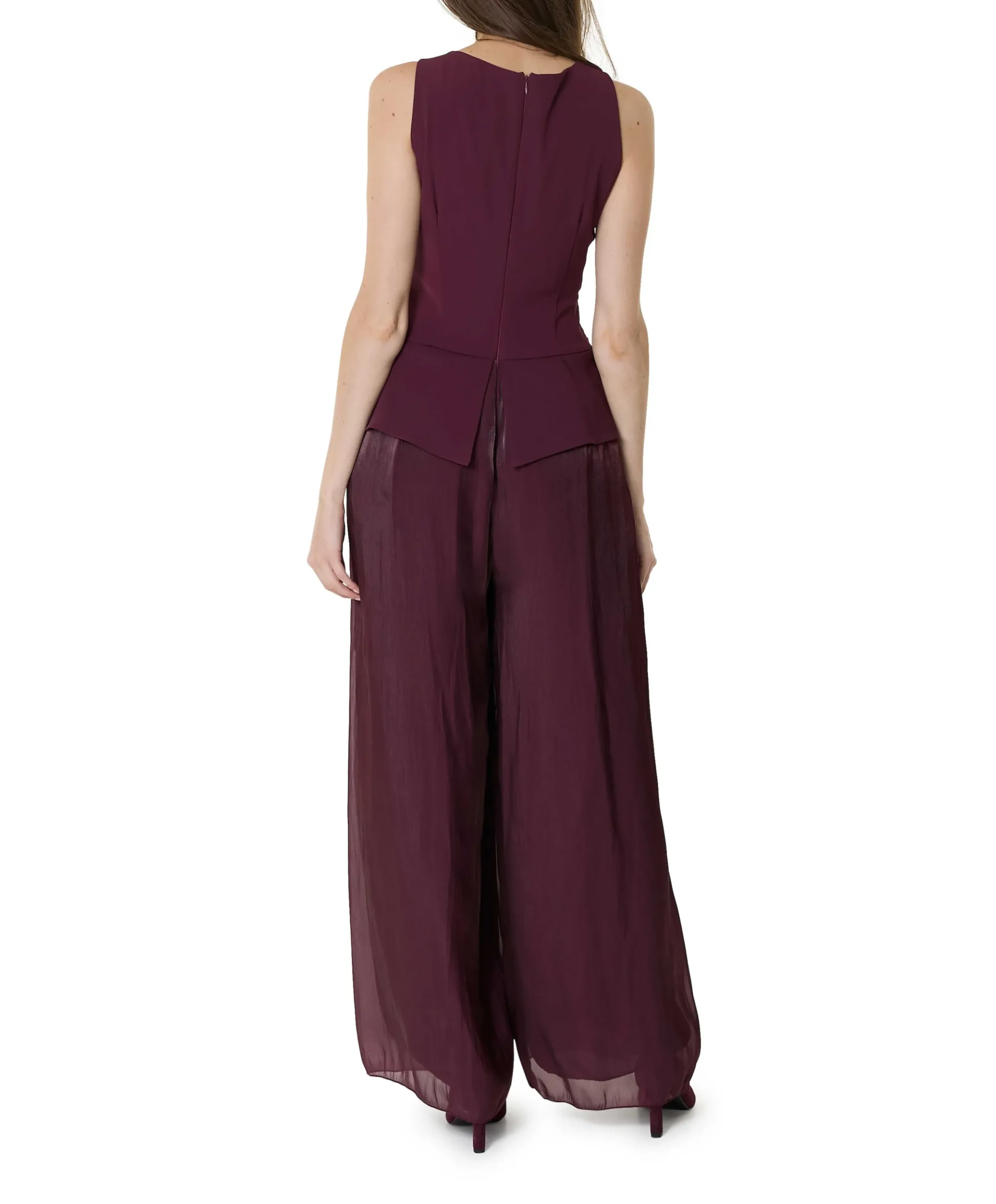 CFC 20458 dames jumpsuit bordeaux