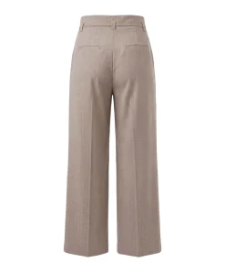 Chalk stripe dames pantalon beige