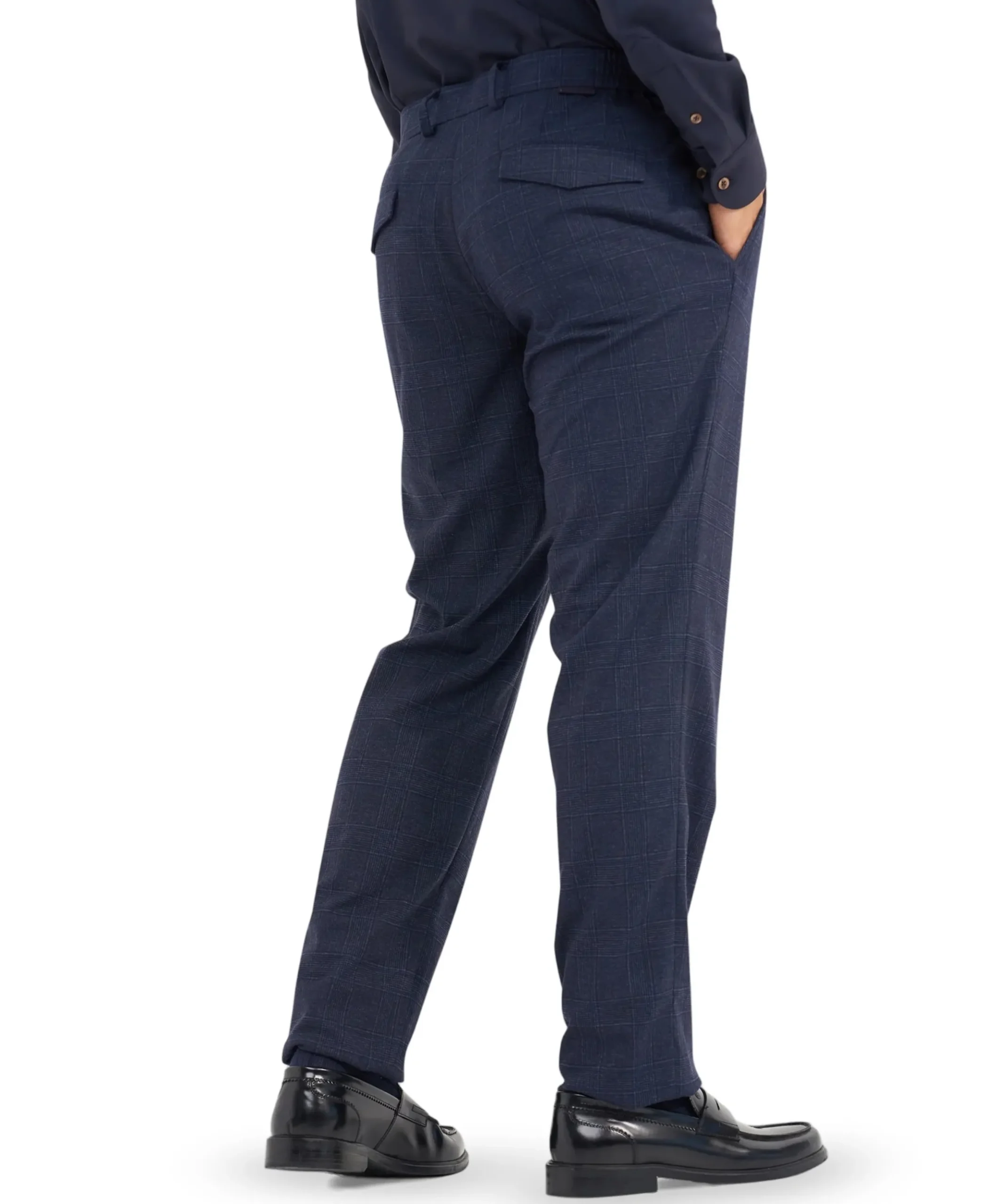 chino heren broek blauw